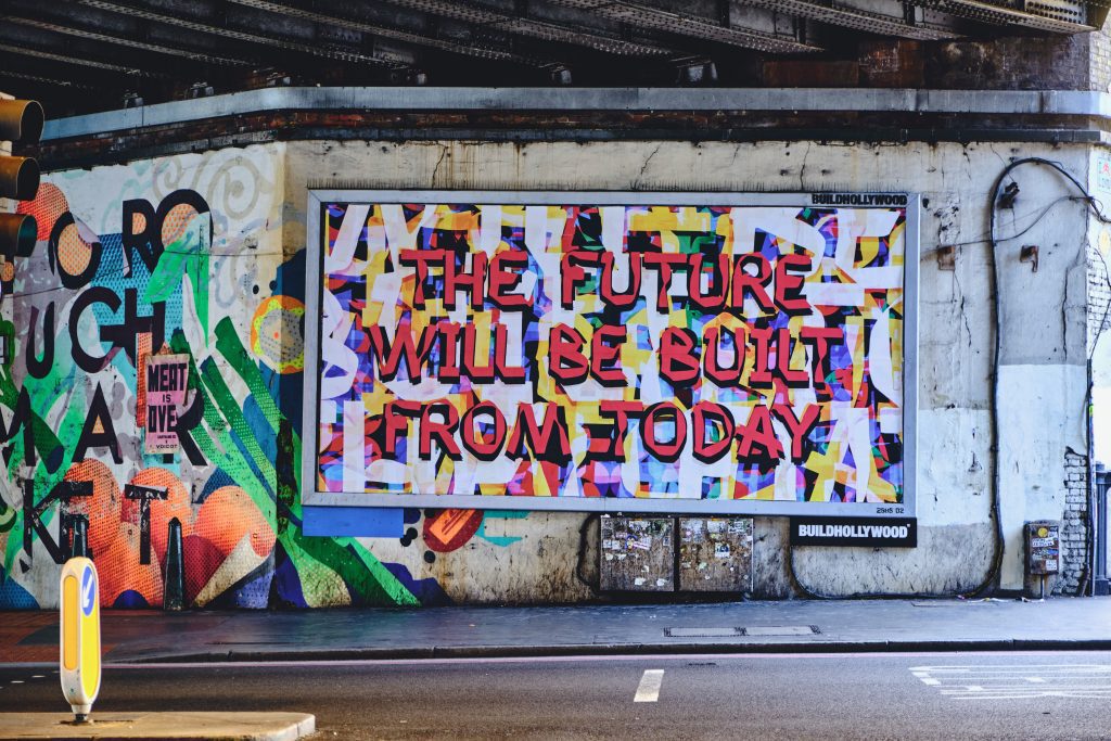 Mark Titchner 2020. Ldn Bridge Borough High St. Comm. by Team London Bridge in collab with BUILDHOLLYWOOD family for YourSpaceOrMine 5 1024x683 1