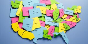 Average credit score in every state