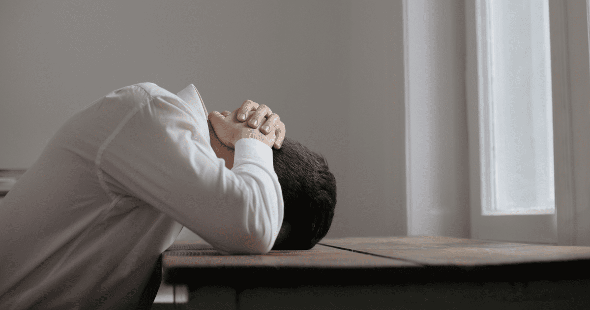 person feeling financial stress despite high income