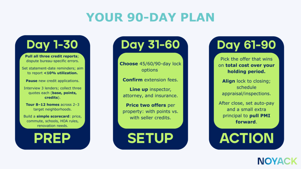 a 30 60 90 day plan to take home buying advantage of the fed cuts